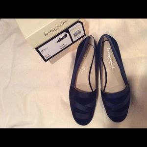 Anthropologie Bettye Muller Velvet Loafers w/ Grosgrain Ribbon Accent - $210 NWT